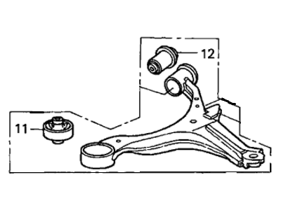 Honda 51360-S5T-A01 Arm, Left Front (Lower)