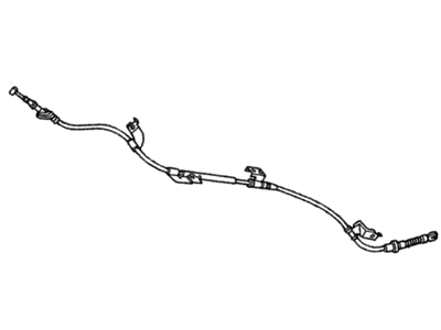 Honda 47560-S5S-E14 Wire B, Driver Side Parking Brake