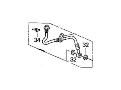 2004 Honda Civic Brake Line - 01465-S6D-000