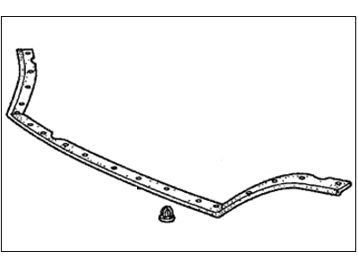 Honda 74146-S6A-E01 Rubber, Hood Seal