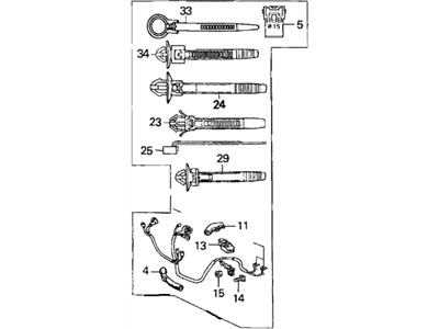 Honda 32111-PNF-A01 Sub-Wire, Starter