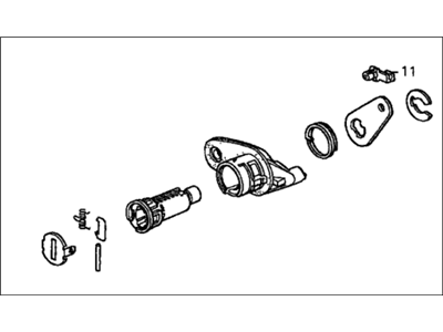 Honda 06748-SZ3-A01 Cylinder Kit, Trunk