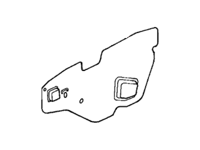 Honda 72361-S5S-G00 Seal, L. FR. Door Hole