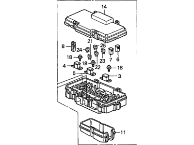 Honda Civic Relay Block - 38250-S5T-A02