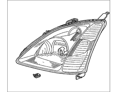 Honda 33101-S5T-C01 Headlight Unit, Passenger Side