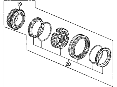 Honda 23444-PPT-315 Gear Set, Third