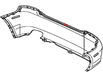 Honda 04715-S5T-A90ZZ Face, Rear Bumper (Dot)