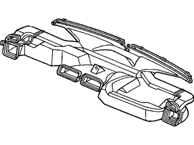 Honda 77400-S6A-G01 Duct Assy., Instrument