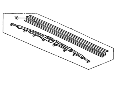 Honda 76620-S5T-A02 Blade, Windshield Wiper (600MM)