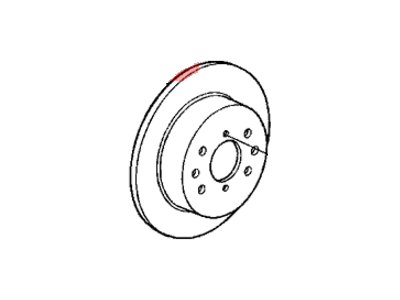 2003 Honda Civic Brake Disc - 42510-S5A-A00