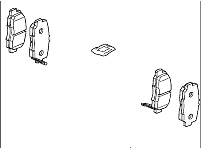 Honda 06450-S5A-J00 Pad Set, Front (Without Shim)