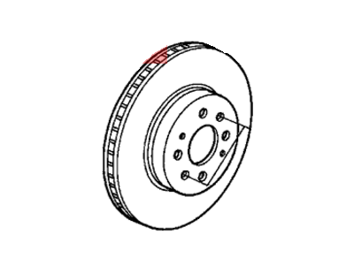 Honda 45251-S6D-E10 Disk, Front Brake (14", 21T)