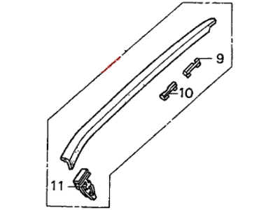 Honda 73152-S5S-E01 Garnish Assy., R. FR. Windshield Side