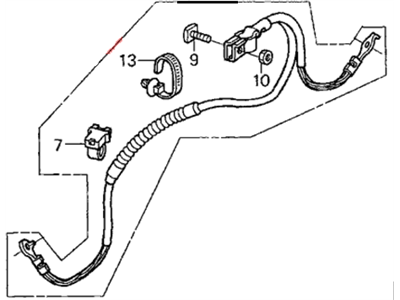 Honda 32600-S5T-000 Cable Assembly, Battery Ground