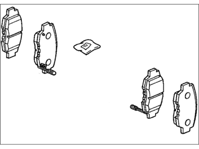 2003 Honda Civic Brake Pad Set - 06450-S5D-A01