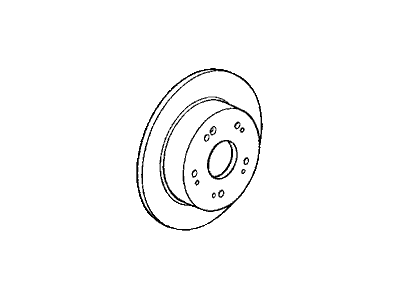 Honda 42510-S5T-E00 Disk, Rear Brake