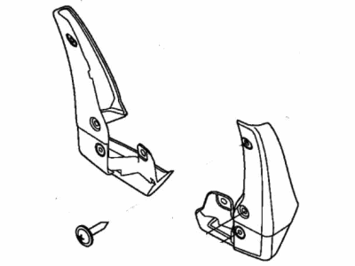 Honda 08P08-TGG-100R1 Splash Guard Set, Front (Sport)