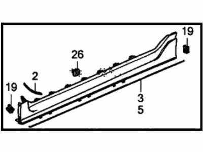 Honda 71850-TGH-A10ZD Garn L *NH731P*