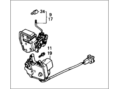 1988 Honda Civic Door Latch Assembly - 72610-SH4-A11