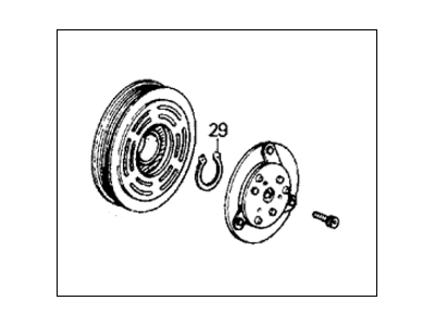 Honda 38900-PM3-046 Clutch Set, Rotor Armature