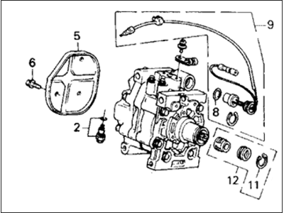 1990 Honda Civic A/C Compressor - 38810-PM9-A02