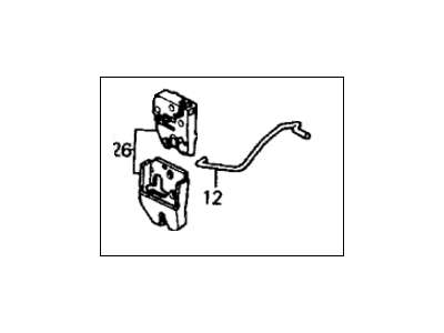 1989 Honda Civic Trunk Latch - 74850-SH4-003