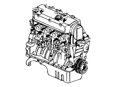 Honda 10001-PM6-A81 Engine Assy., Bare (D16A6-032)
