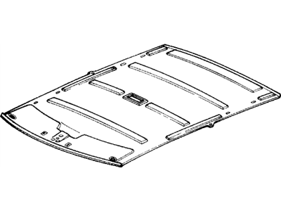 Honda 83200-SH1-A00ZD Lining Assy., Roof *NH91L* (LOFTY GRAY)