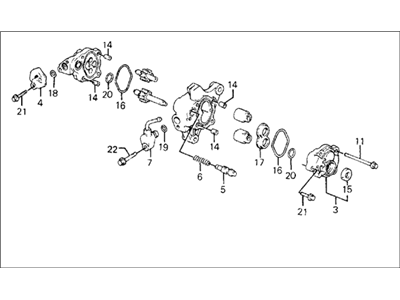 1988 Honda Civic Power Steering Pump - 56110-PM3-010