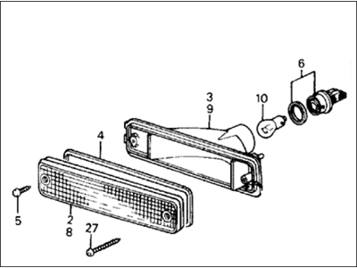 Honda 33300-SH4-A02 Light Assy., R. FR. Turn Signal