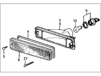 Honda 33350-SH4-A02 Light Assy., L. FR. Turn Signal