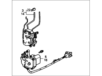 1988 Honda Civic Door Lock Actuator - 72150-SH4-A11