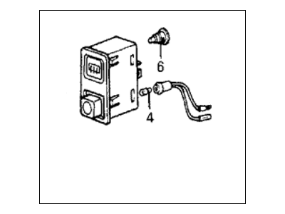 Honda 35500-SB6-661 Switch Assembly, Rear Defroster