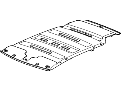 Honda 71800-SB6-661ZA Lining Assy., Roof *Y8L* (WARM WHITE)