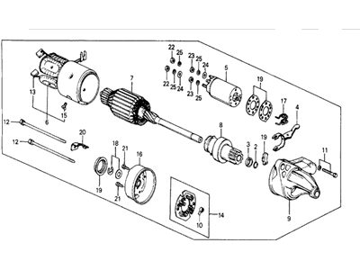 1987 Honda CRX Starter Motor - 31200-PE0-005RM