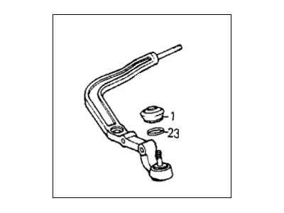 Honda 51361-SB6-930 Arm, Left Front Radius