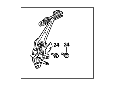 1996 Honda Civic Window Regulator - 72710-S01-003