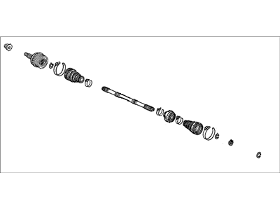 1996 Honda Civic Axle Shaft - 44010-S04-951