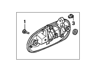 1997 Honda Civic Door Handle - 72640-S01-A01ZD