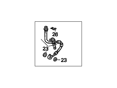 1996 Honda Civic Hydraulic Hose - 01465-S04-V01