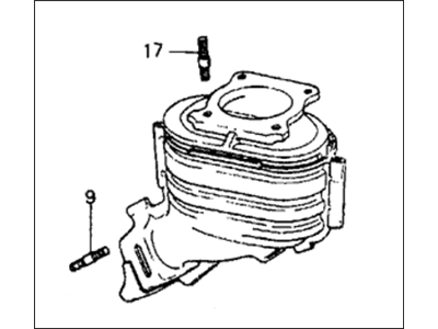 1986 Honda Civic Catalytic Converter - 18150-PE1-682