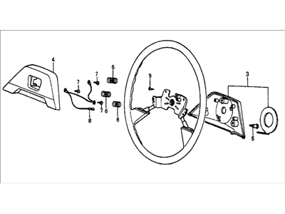 Honda Civic Steering Wheel - 53110-SB3-953ZA