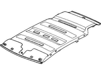 Honda 71800-SB6-662ZA Lining Assy., Roof *Y8L* (WARM WHITE)