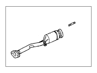 1986 Honda Civic Catalytic Converter - 18190-PE1-682