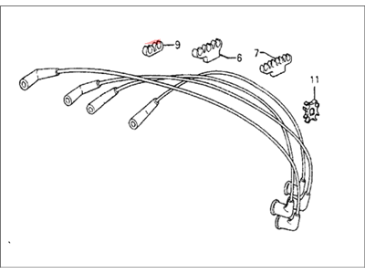 Honda 32722-PE1-V11 Wire, Ignition