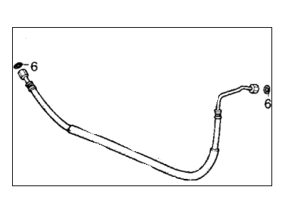 1986 Honda CRX A/C Hose - 38671-SB2-665