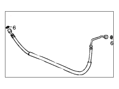 1984 Honda CRX A/C Hose - 38671-SB2-661