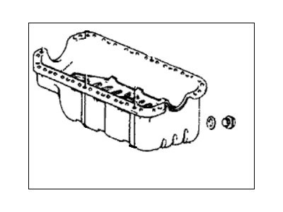 1987 Honda Civic Oil Pan - 11200-PE1-950