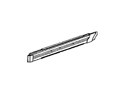 Honda 76138-SB6-660ZZ Beam, L. RR. Door Skin