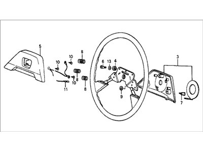 Honda 90645-SB2-013 Plug, Tailgate Lining